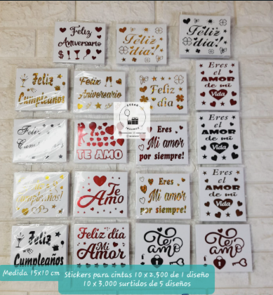 Stickers frases para cintas