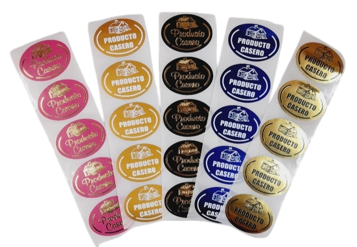 Stickers producto casero