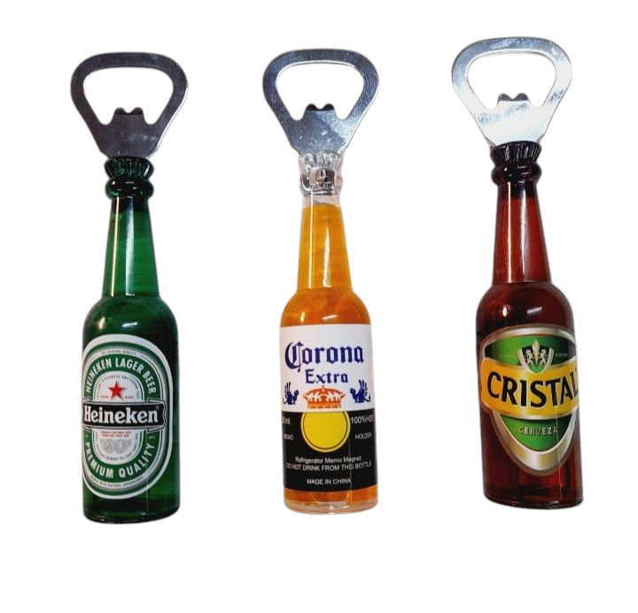 Botellas cerveza destapador