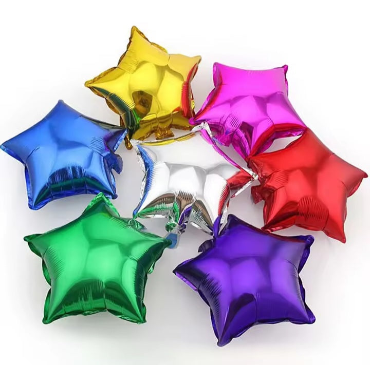 Globos corazon y estrella 25 cm