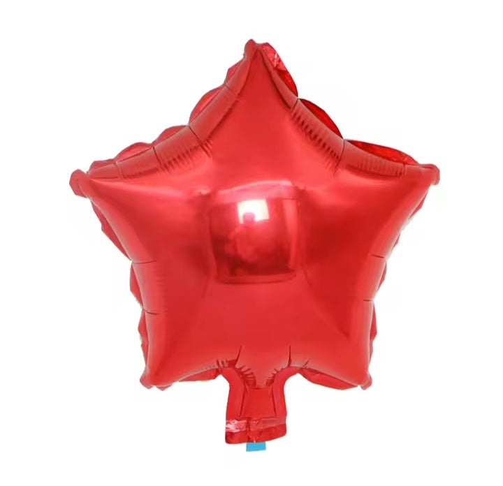 Globos corazon y estrella 25 cm