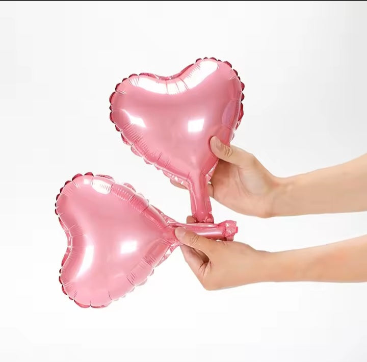 Globos corazon y estrella 25 cm