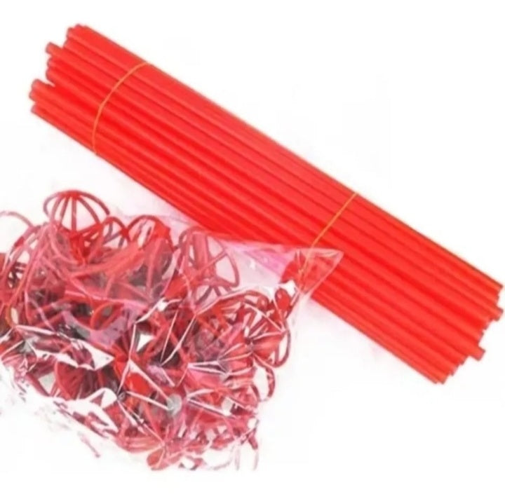 Varillas para globos rojas