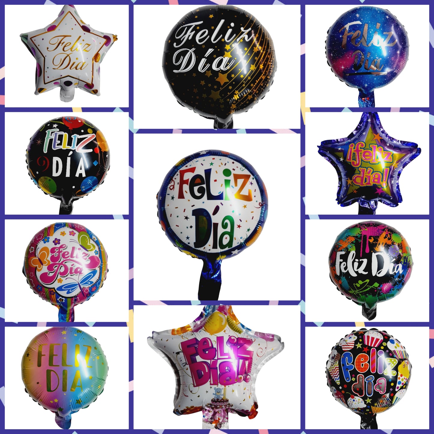 Globos feliz dia 25 cm