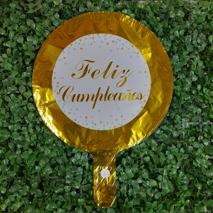 Globos metalicos cumpleaños 25cm