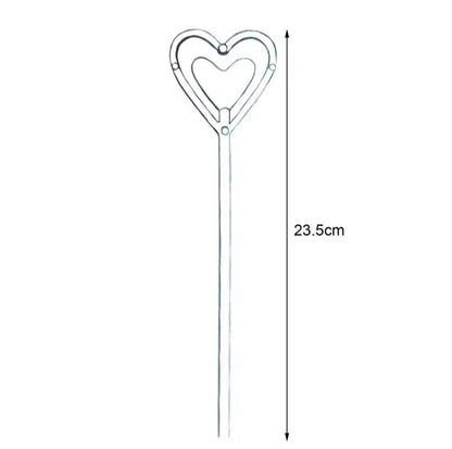Tridente para tarjeta plastico corazon