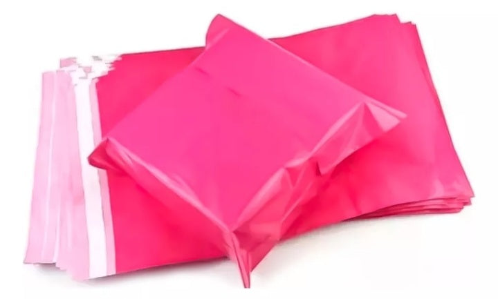 Bolsas Courier rosado y blanco
