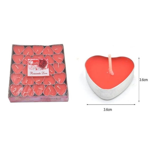 Velas flotantes corazon